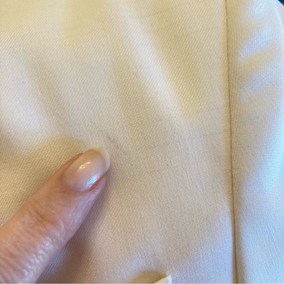 KARL LAGERFELD Cream White Wool Blend Blazer - Picture 10 of 12